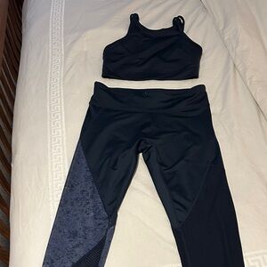 Women's Dark Blue Activewear Set